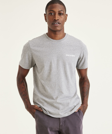 Stencil Graphic Tee, Slim Fit