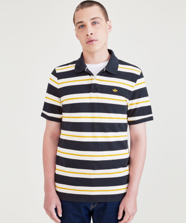 Rib Collar Polo, Slim Fit