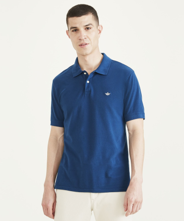 Rib Collar Polo, Slim Fit