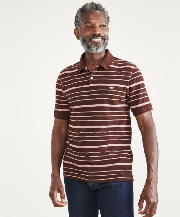 Rib Collar Polo, Slim Fit