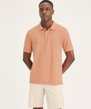 Rib Collar Polo, Slim Fit