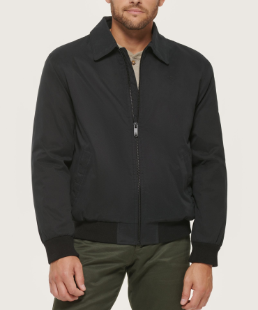 Microtwill Relaxed Laydown Collar Bomber
