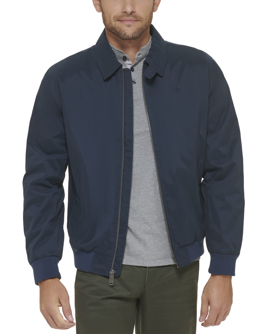 Microtwill Relaxed Laydown Collar Bomber