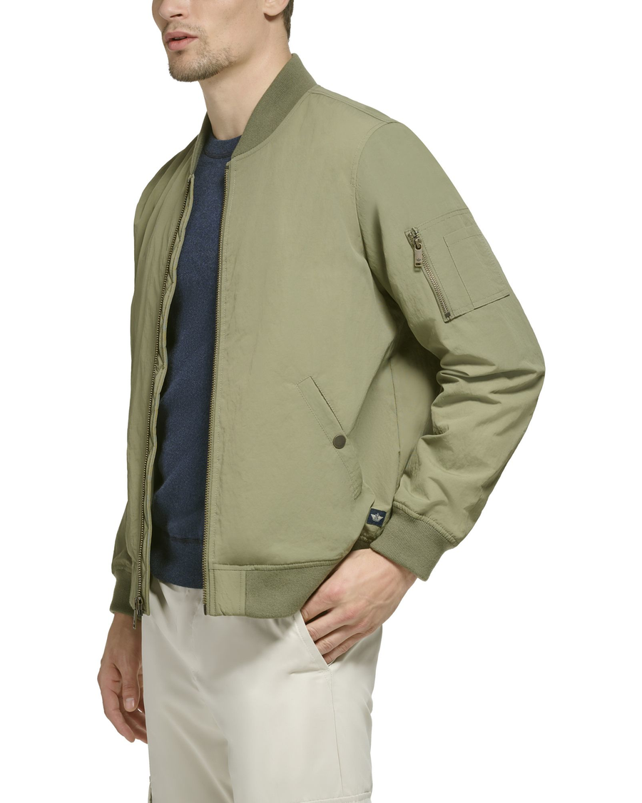 Recycled Sail Nylon Bomber Jacket - Image 3