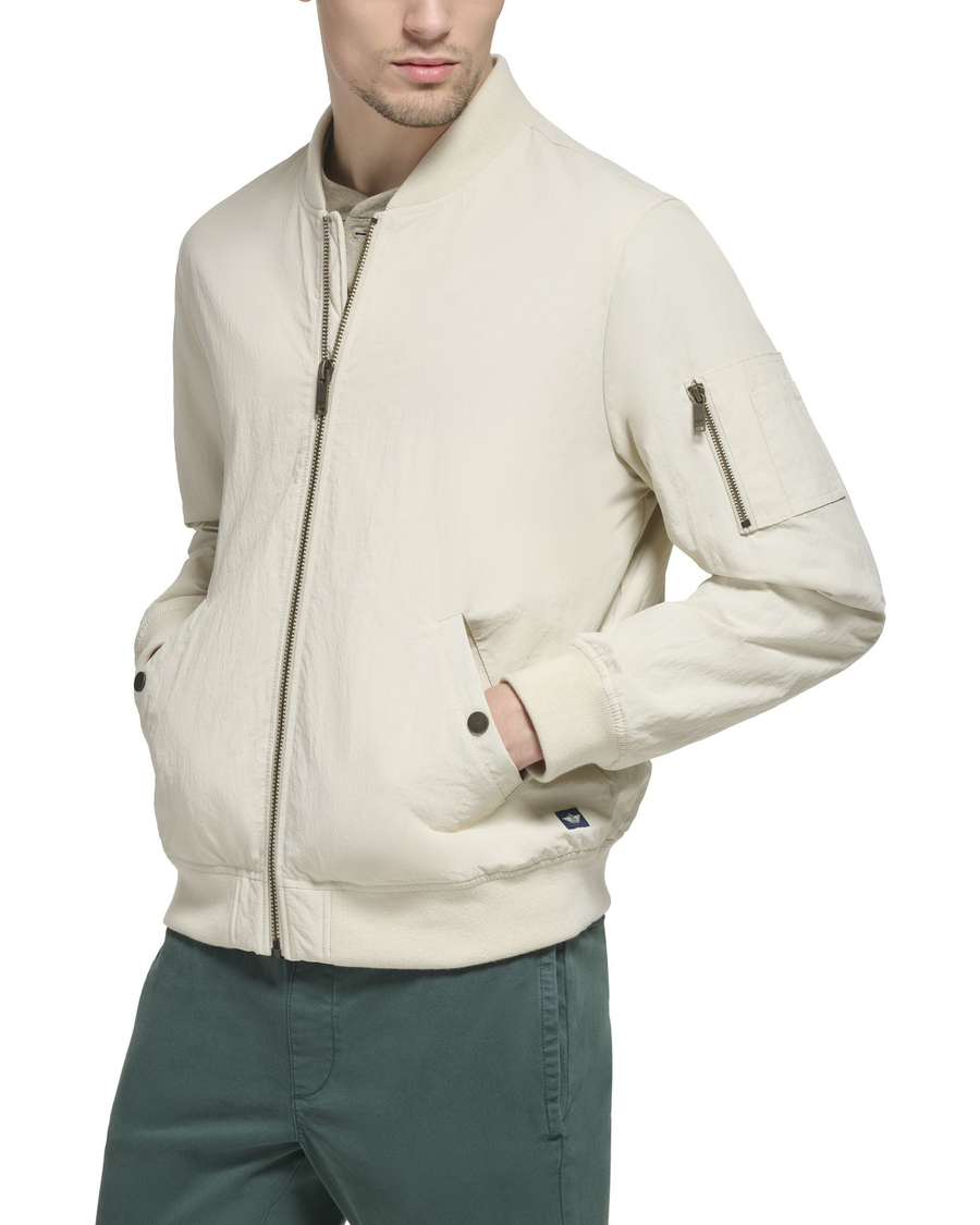 Recycled Sail Nylon Bomber Jacket - Image 3