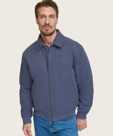 Microtwill Relaxed Bomber Jacket