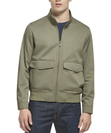 Poly Cotton Twill Barracuda Bomber w/ Harrington Pockets