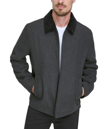 Laydown Collar James Dean Jacket with Corduroy Collar