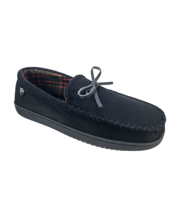 Microsuede Boater Moccasin Slippers