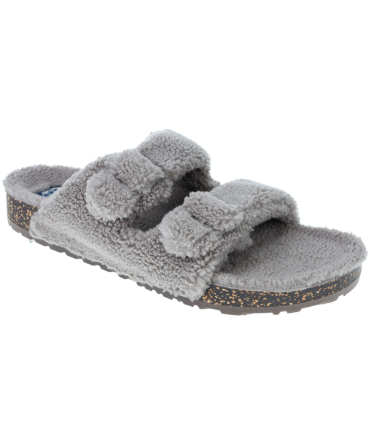 2 Buckle Sherpa Slippers