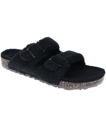 2 Buckle Sherpa Slippers