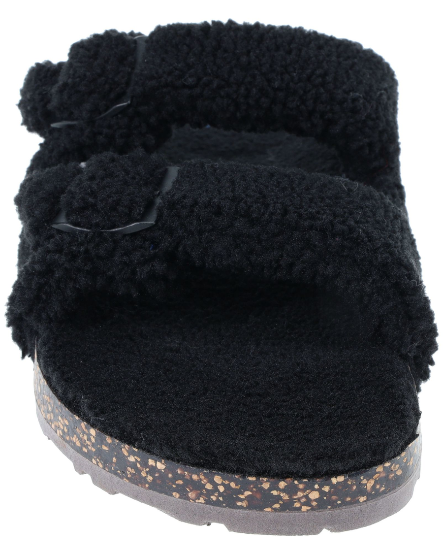 2 Buckle Sherpa Slippers - Image 3