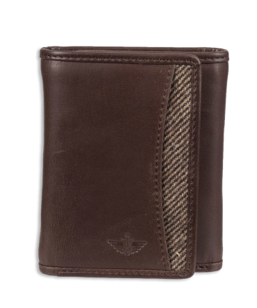 Extra Capacity Trifold Herringbone Wallet