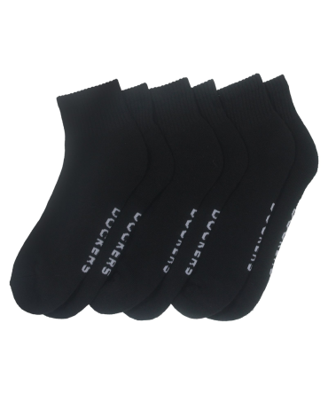 1/2 Cushion Quarter Socks, 3 Pack