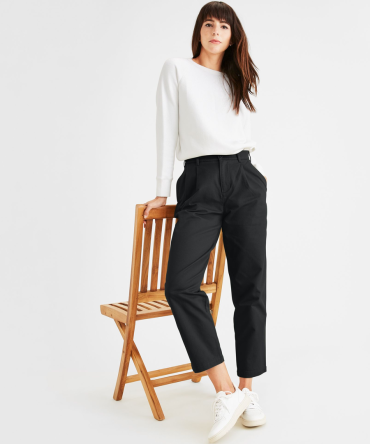 Original Khakis, Pleated, High Waisted Tapered Fit