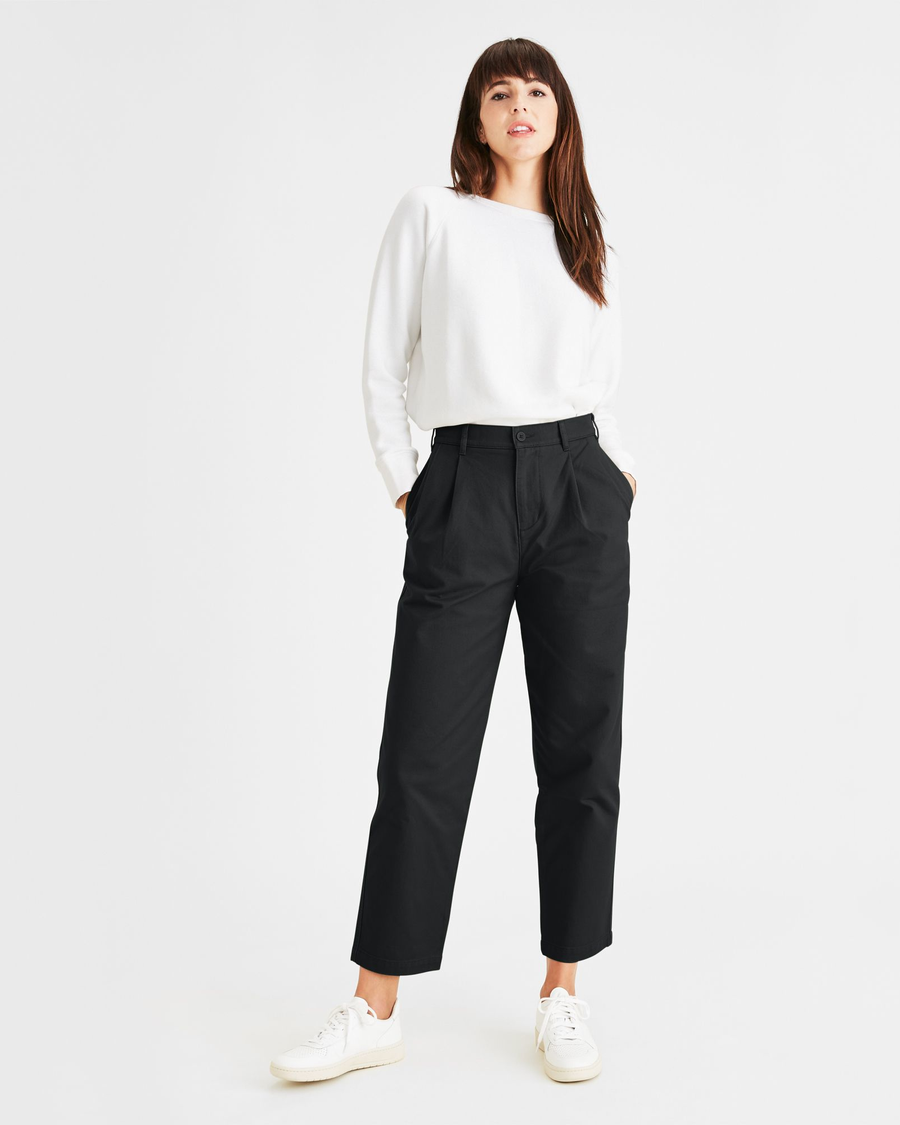 Original Khakis, Pleated, High Waisted Tapered Fit - Image 2