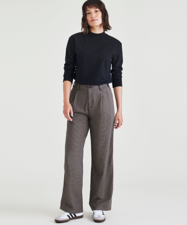 Original Khaki, Pleated, High Wide Fit