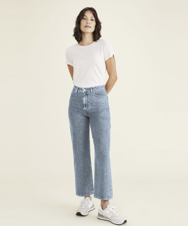 Jean Cut Pants, High Straight Fit