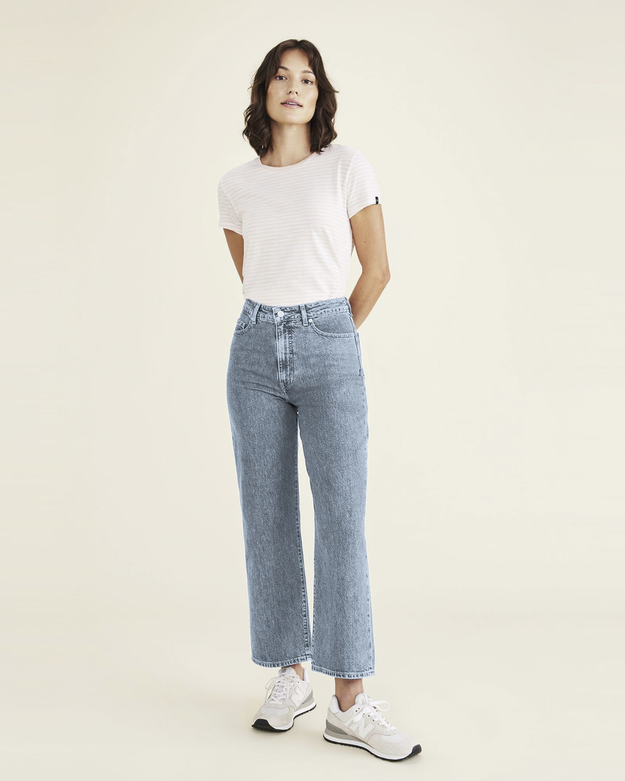 Jean Cut Pants, High Straight Fit